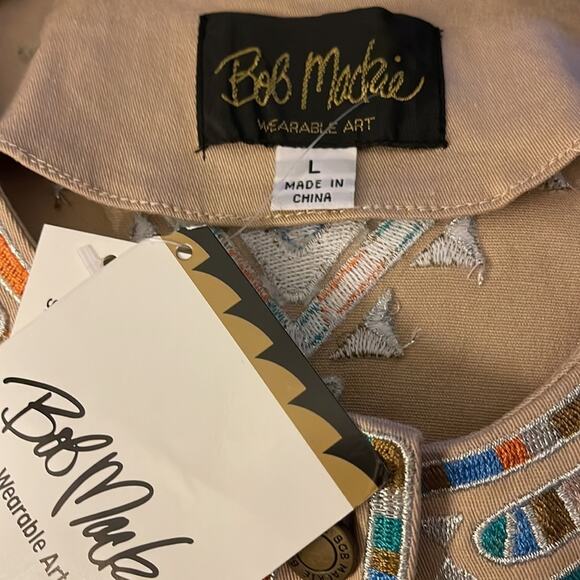 New ~  BOB MACKIE ~ Santa Fe Dream embroidered jacket ~ Size Large~ - Picture 7 of 7